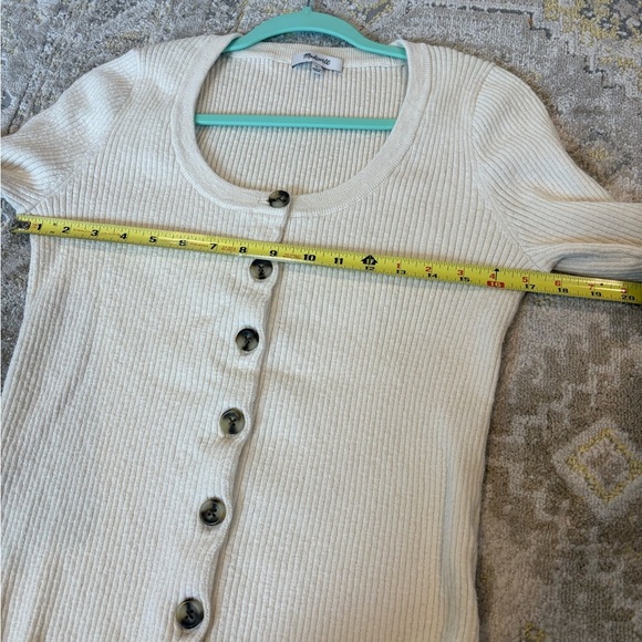 Madewell Scoopneck Button Front Cardigan - Picture 6 of 8